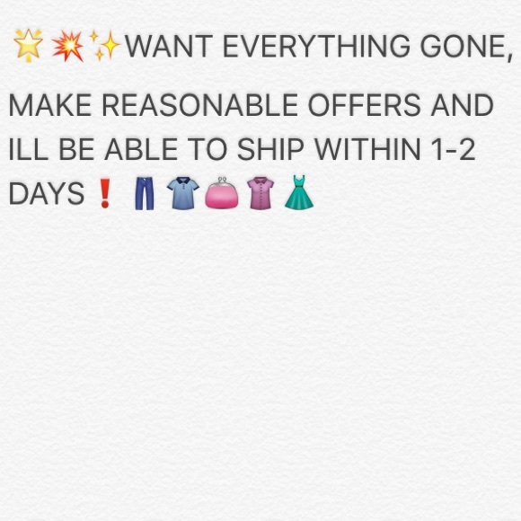 want everything gone