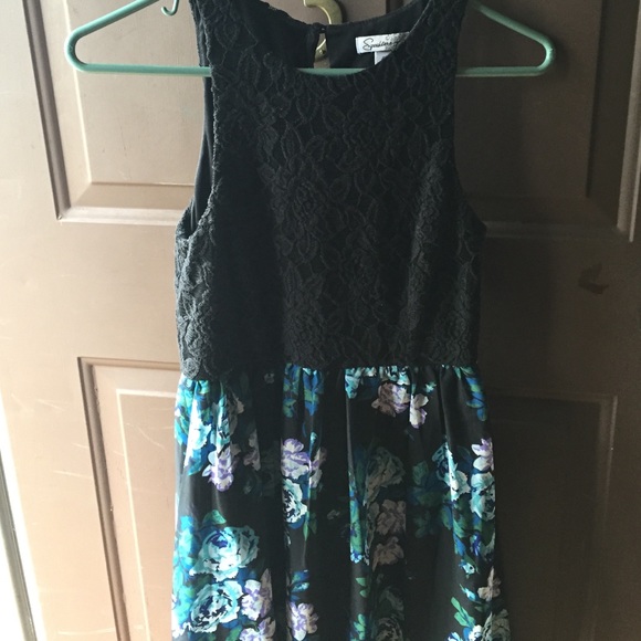Lace and floral dress