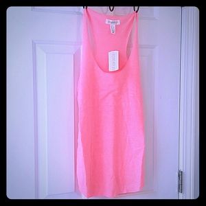 Brand new With Tags! Neon Pink Coral Tank Soft Sm