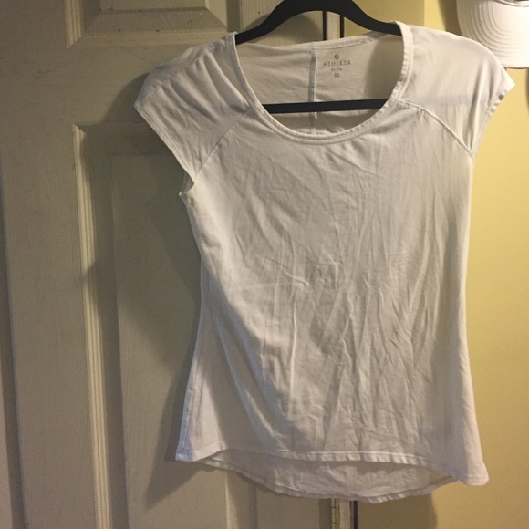 Athleta white active top xs