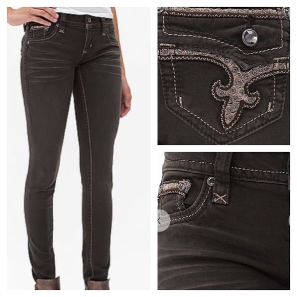 Women's Rock Revival skinny pants, worn