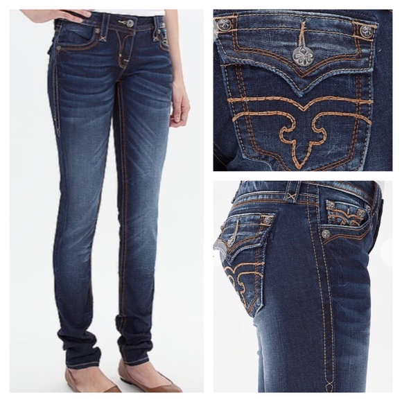 Women's Rock Revival skinny jeans, lightly worn