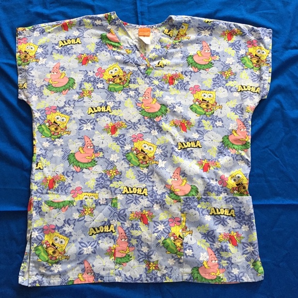 Nickelodeon's Sponge Bob SquarePants Scrub Top