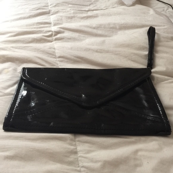 Patent Leather Envelope Clutch