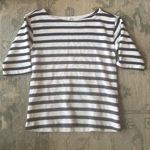 J. Crew stripped sweatshirt top sm