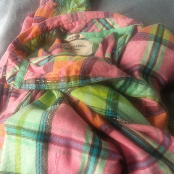 Rainbow flannel