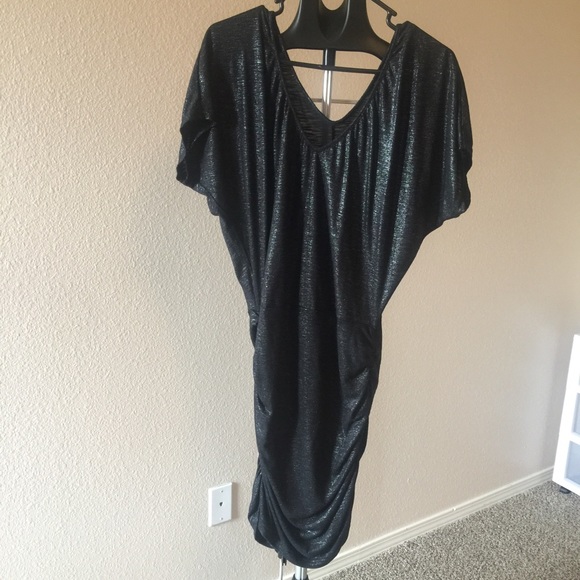 Black Metallic  dress