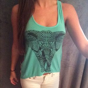Teal tank top