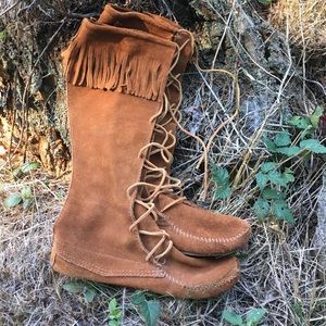 Tall Minnetonka boots