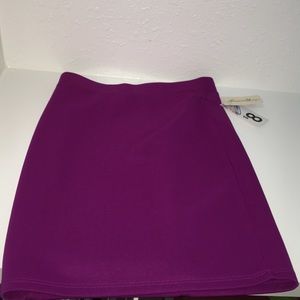 A fushia purple skirt