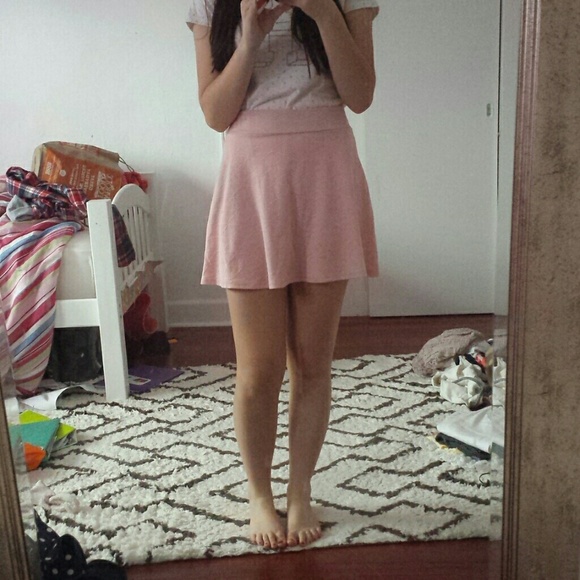 Pink circle skirt