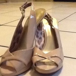 Beige heels go with anything
