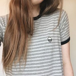 Brandy Melville alien crop top