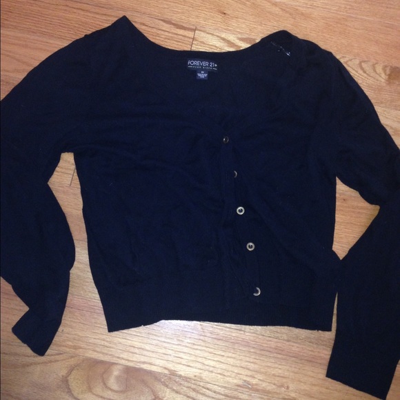 Black cardigan
