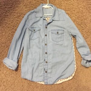 Denim button up!