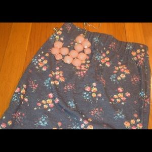 PacSun Grey Floral Bandage Skirt