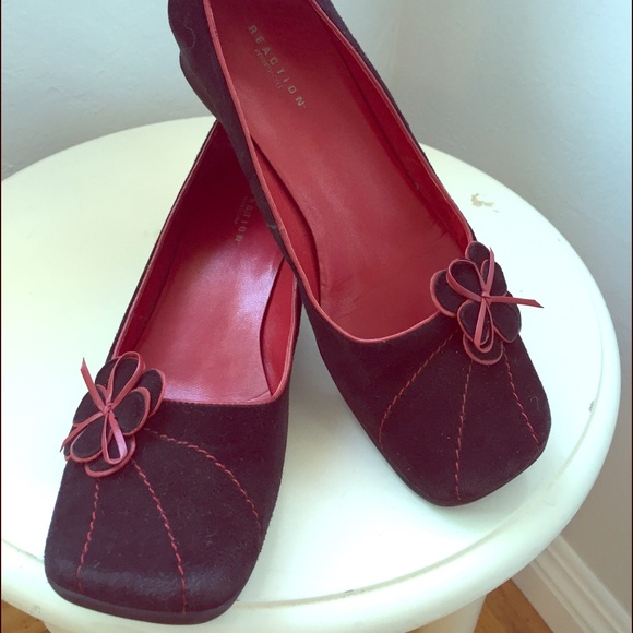 Kenneth Cole Black & Red Vintage Style Shoes