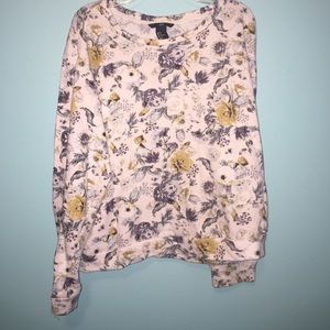 Pullover Floral Sweatshirt