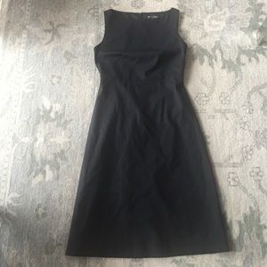 Banana Republic black suiting A-line dress 0