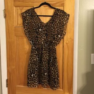 Express animal print dress