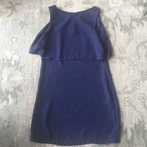 H&M navy cape top shift dress 6