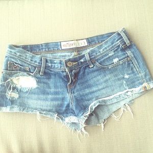 Hollister Distressed Jean Shorts