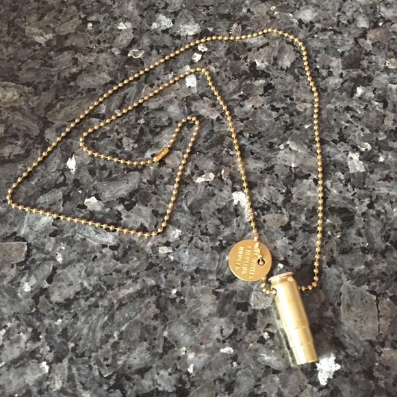 Gold Bullet Necklace