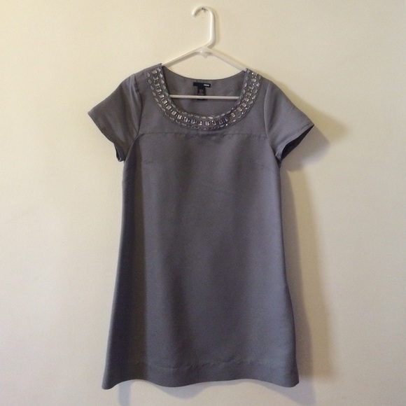 H&M Jeweled Collar Shift Dress