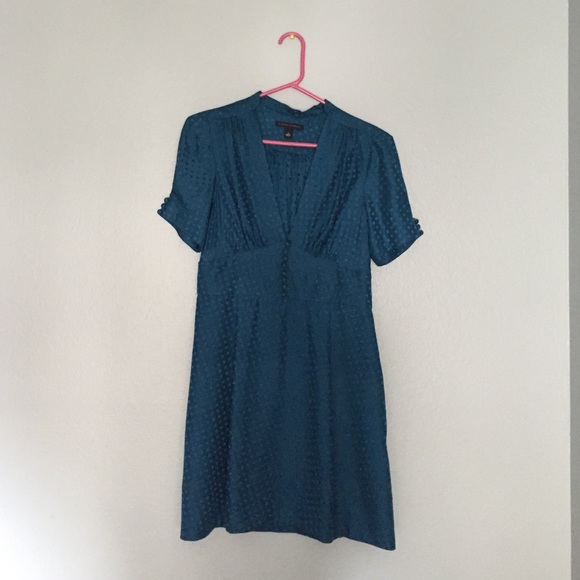 Blue polka dot dress