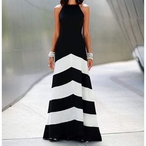 Cute black & white maxi