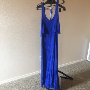 Royal blue maxi dress