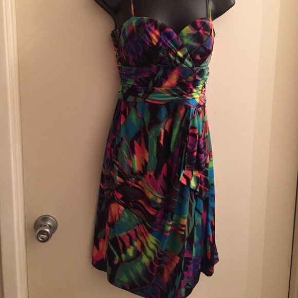 Dress multi color