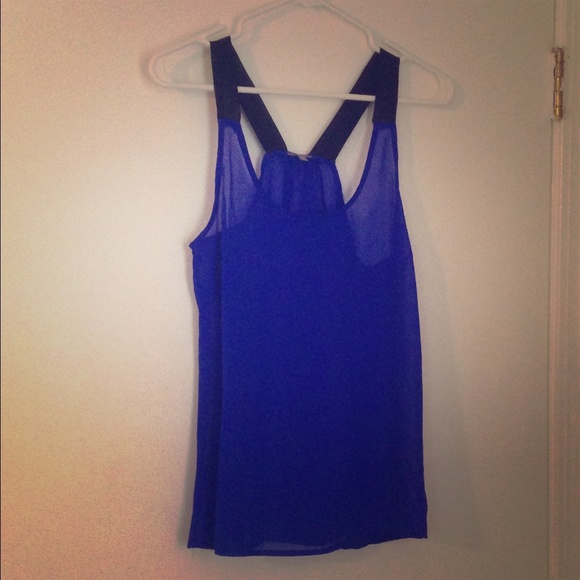 Blue sheer tank