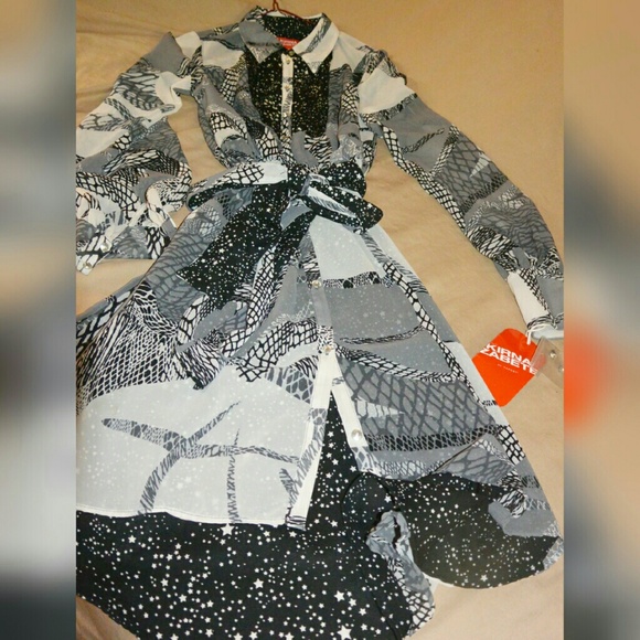 KINA ZABETE for Target star pattern shirt dress xs - Picture 3 of 4