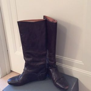 Frye Boots with Metal Back Buckle