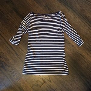 💥Final Sale 💥H&M Navy and white striped top