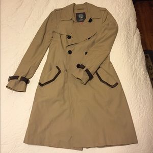 Camel colored trench coat