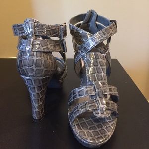 Lane Bryant animal print heels