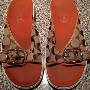 Coach size 8.5 sandals