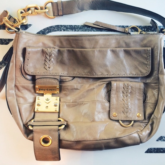 NWOT Juicy Couture light brown/tan leather handbag