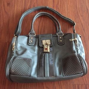 Melie Bianco Faux Leather Bag Purse Tote