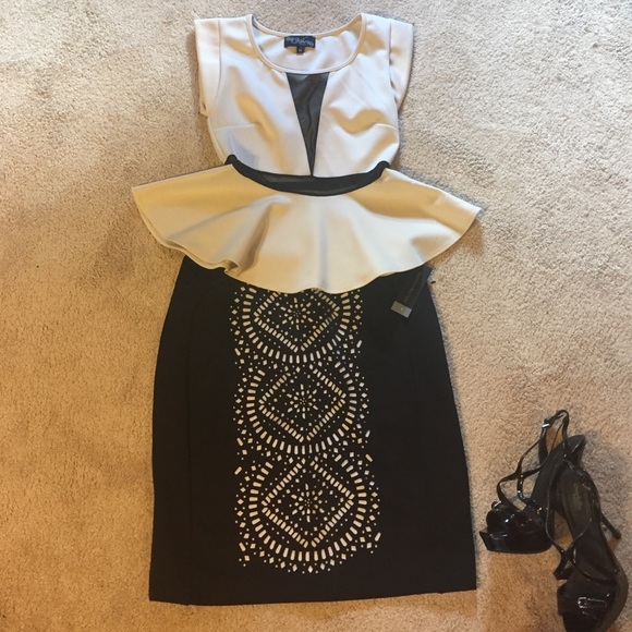 Lazer cut-out skirt