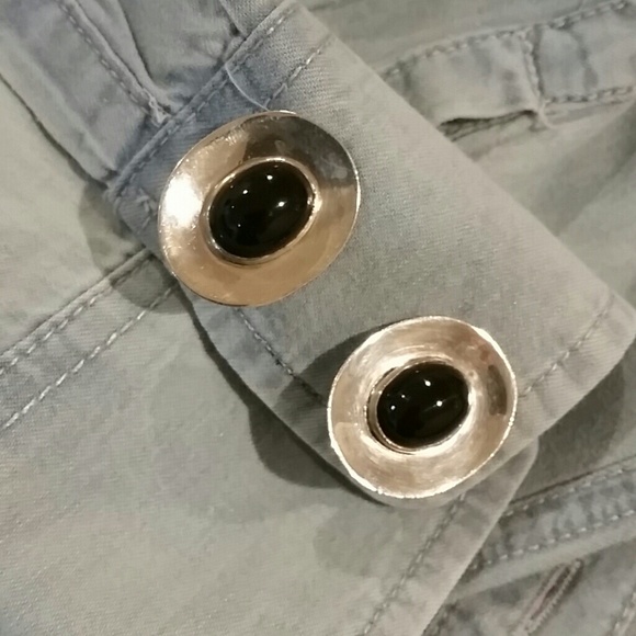 Vintage Other - FINAL PRICE Sterling Silver Black Onyx Cufflinks