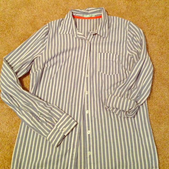 Long sleeve striped button up shirt