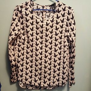 H&M Long sleeve, button-back shirt