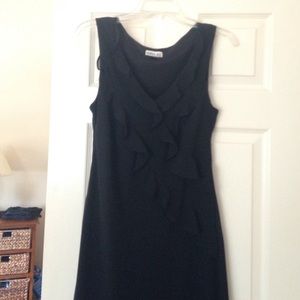 Robbie Bee size 10 black ruffle dress.