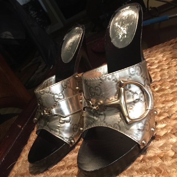 Gucci shoes size 7 1/2 barely worn. 4 " heel - Picture 4 of 4