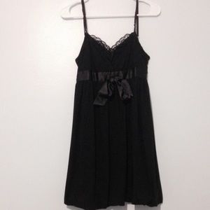 Black Dress & Cardigan