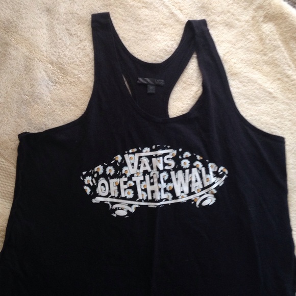 Vans black tank top size M.