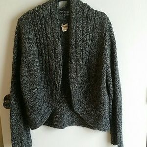 Adorable grey variegated sweater